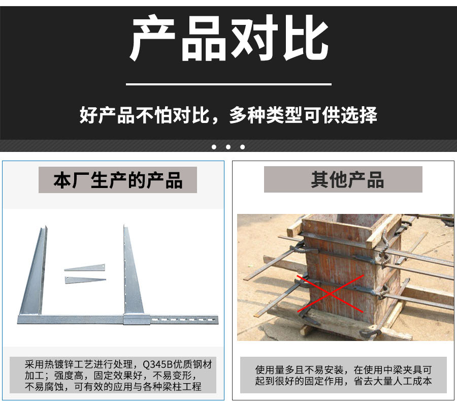 梁夹具-建筑梁夹具-横梁模板加固工具