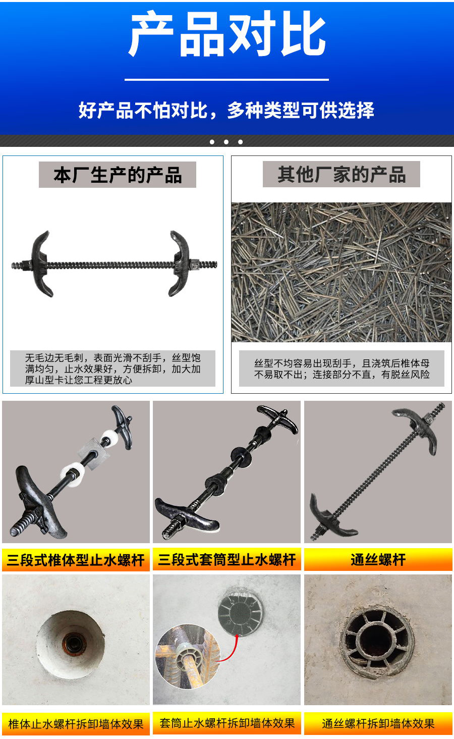 穿墙对拉通丝螺杆